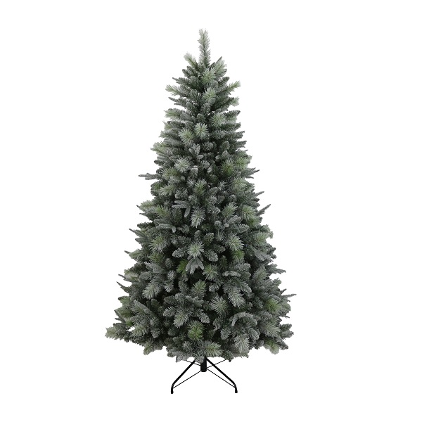 4875 7FPP , 24878 8FPP Flocked PE_PVC_Hardneedle tree with glitter